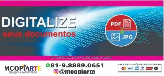 digitalização de documentos para jpg ou pdf