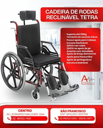 Cadeira de rodas Treta antifuros 