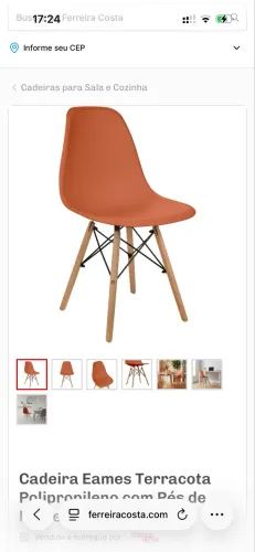 CADEIRA JANTAR EAMES - KIT 4