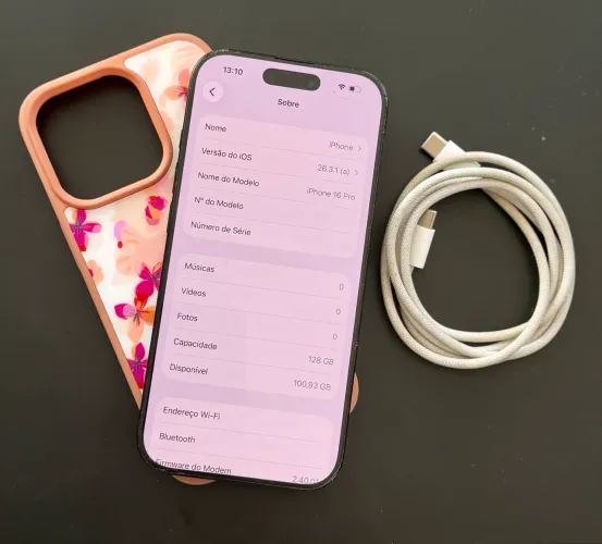 iPhone 16 Pro 128Gb Preto