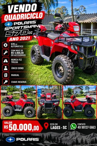 Quadriciclo polaris 570cc