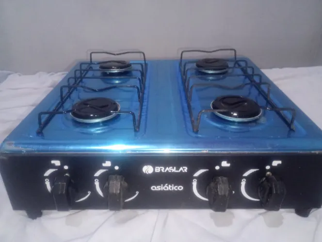 VENDO FOGÃO 4 BOCAS ESMATECL AZUL