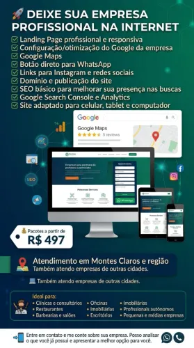 Site profissional por R$497 ? pronto em até 5 dias