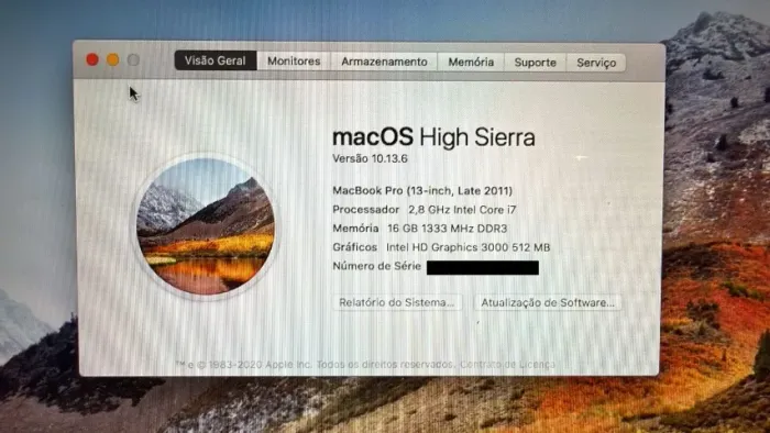 MacBook Pro late 2011 I7 16 ram 512SSD