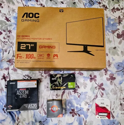PC GAMER (PEÇAS) PARA MONTAR, TODAS NOVAS LACRADAS NA CAIXA.