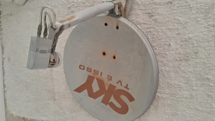 Antena Sky retirar perto abraao