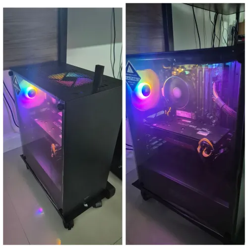 Computador Desktop Amd Am4 Ab350m ds3h + Ryzen 5 2600 + Radeon R9 270X 2gb + 2x4gb 