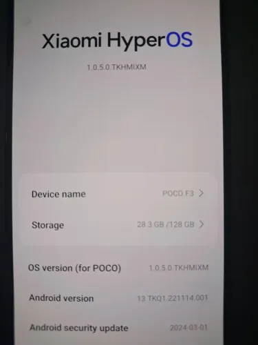 Smartphone Poco f3 novíssimo 
