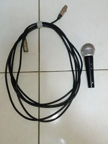MICROFE COM FIO + CABO SANTO ANGELO