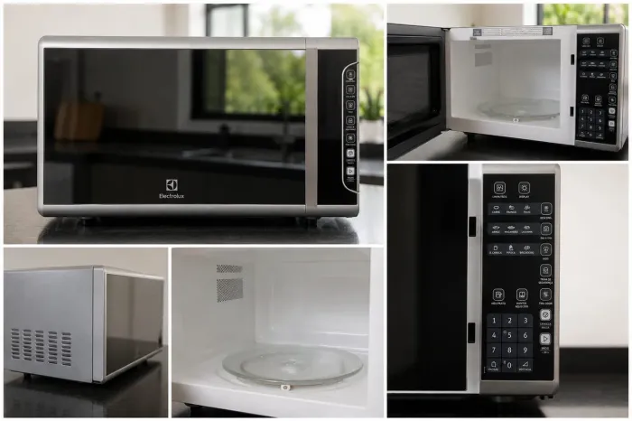 Micro-ondas eletrolux com painel integrado