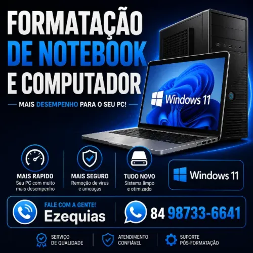 Formatação/Restauração de Notebook/Computador - Windows 11