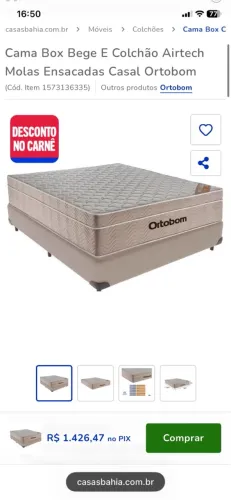 Vendo Cama box Ortobom