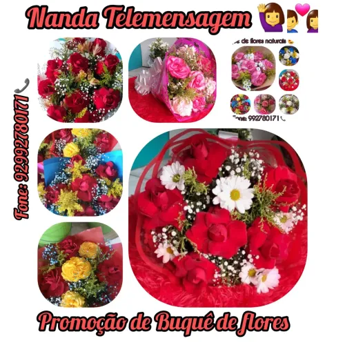 Buque de flores naturais