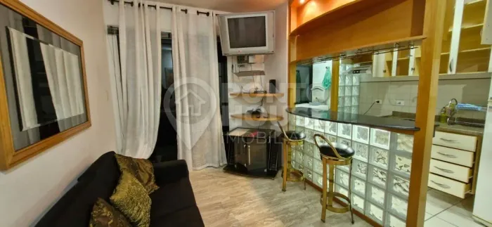 Apartamento mobiliado para locação no bairro da Saúde com 1 dormitório e 1 vaga