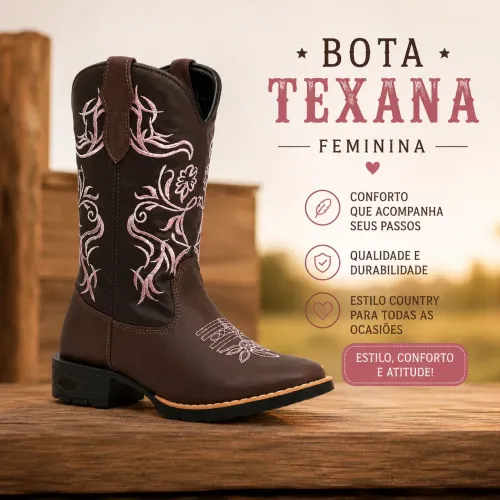 Bota Texana feminina
