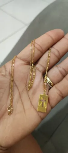 Cordão de ouro tijolinho