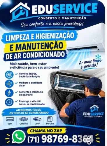 LIMPEZA, HIGIENIZAÇÃO E MANUTENÇÃO DE AR-CONDICIONADO