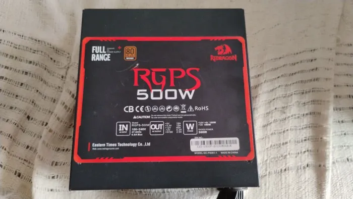 Fonte 80 plus Bronze Red Dragon 500w