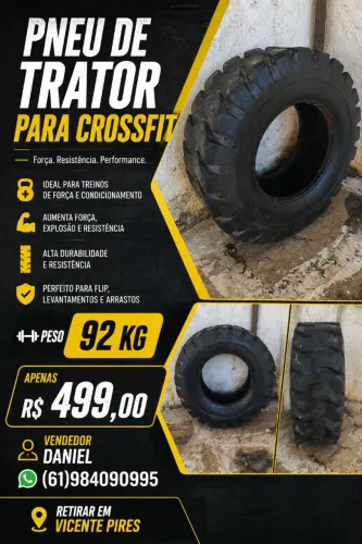 PNEU usado de trator para crossfit 