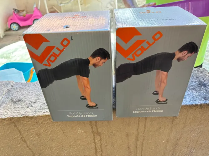 SUPORTE DE FLEXÃO VOLLO (PUSH UP STANDS) ?  ? DE R$ 137 ? POR R$ 49,99 