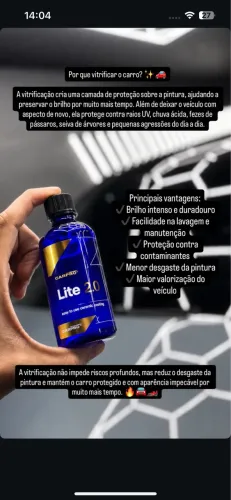 Vitrificação Carpro 1 ano, 2 anos, 3 anos e 5 anos (melhor do mercado)