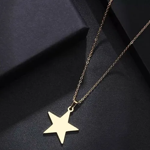 Colar Estrela de Aço Inoxidável