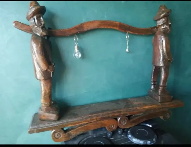 Escultura Nordestina Antiga Em Madeira