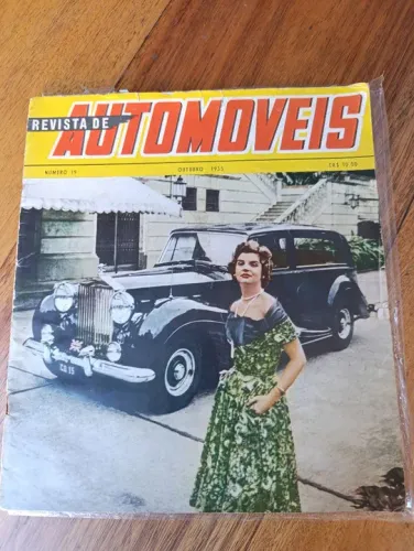 REVISTA DE AUTOMÓVEIS #19 OUTUBRO 1955 TONIA CARREIRO E ROLLS ROYCE