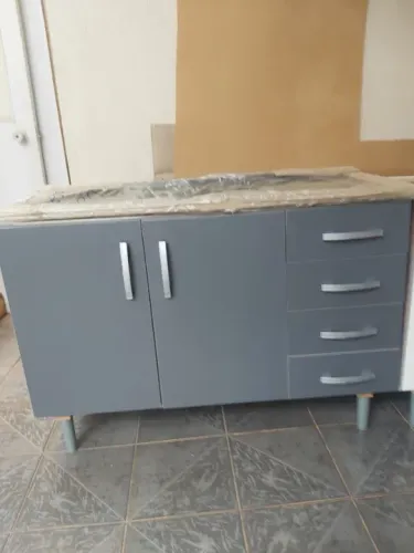 Pia de cozinha NOVO balcão 1,20m com pia de marmorite NOVA SUPER PROMOÇÃO