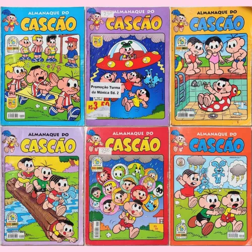 Turma da Mônica - almanaques do Cascão (usados)