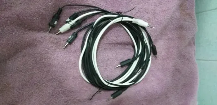 Cabos P2 stereo macho para P2 stereo macho, novo, vários tamanhos a part
