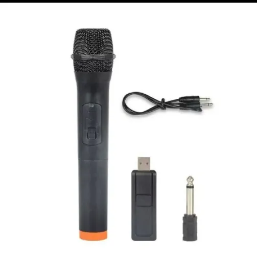 Microfone Sem Fio Profissional Wireless Portátil Preto