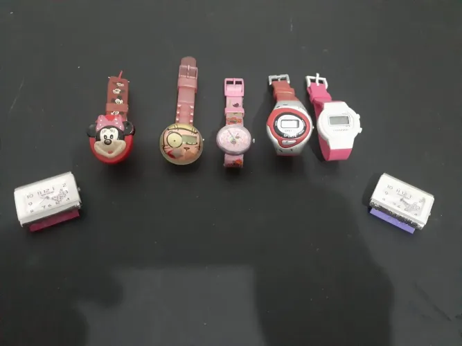 Lote Relógios infantis sem bateria 