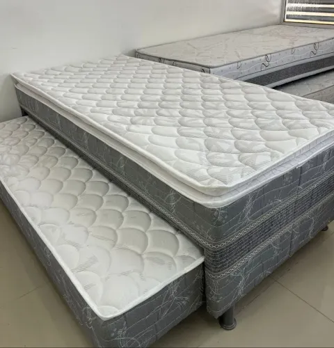 Cama Bibox Solteiro com Cama Auxiliari