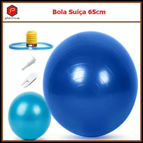 * Bola Suíça Premium para Pilates Yoga e Exercícios, 65cm com Bomba para Encher z046 
