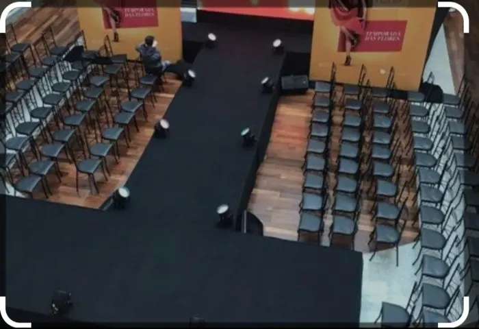 Tablado, passarela, palco, pavilhão 