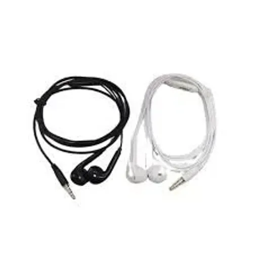 Fone de ouvido com fio - Preto e Branco