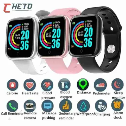 Relógio Smartwatch D20 Y68, Inteligente ,Bluetooh , Notificaçoes<br>