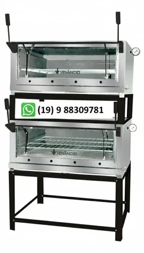 Forno duplo de Lastro com Infravermelho a gás