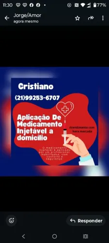 Aplico injetável a domicílio