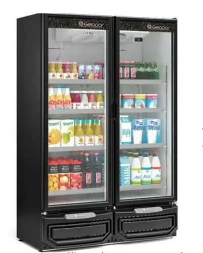 NZ. Expositor Auto Serviço Refrigerado 2 portas GELOPAR r