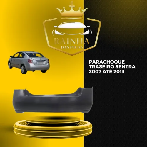 Parachoque Traseiro Sentra 2007 até 2013