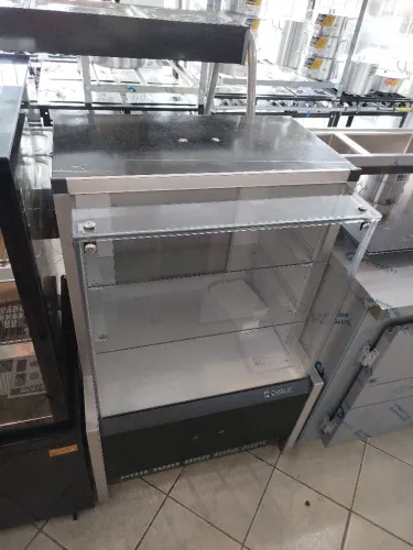 R1 Vitrine de padaria neutra 75cm linha aurora Gelopar