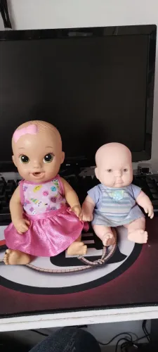 Lote Bonecas Baby Alive e Bebê Cotiplás macio 