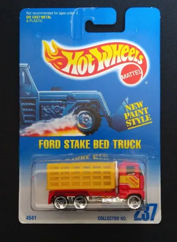 Hot Wheels Ford Stake Bed Truck - Blue Card