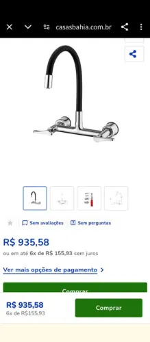 Torneira para Cozinha com Bica Móvel - Nova
