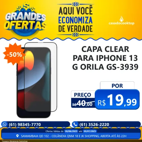Capa Clear Para Iphone 13 G Orila GS-3939