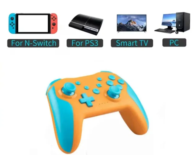 Controle multiplataforma sem fio Bluetooth Orange Blue