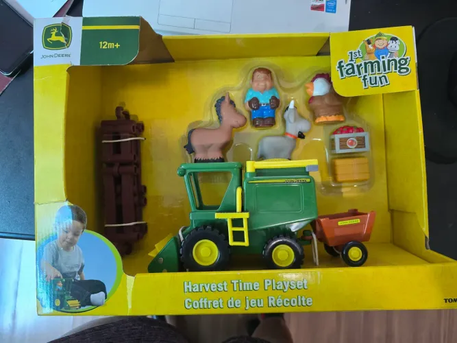 Conjunto de jogos John Deere 1st Farming fun Harvest Time Playset +12meses