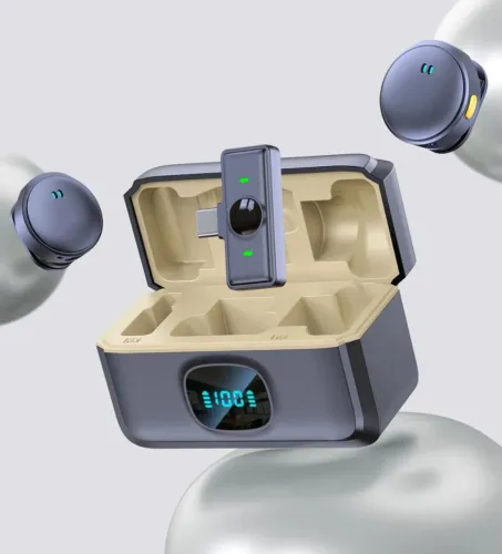 Microfone de Lapela sem fio Plug Play